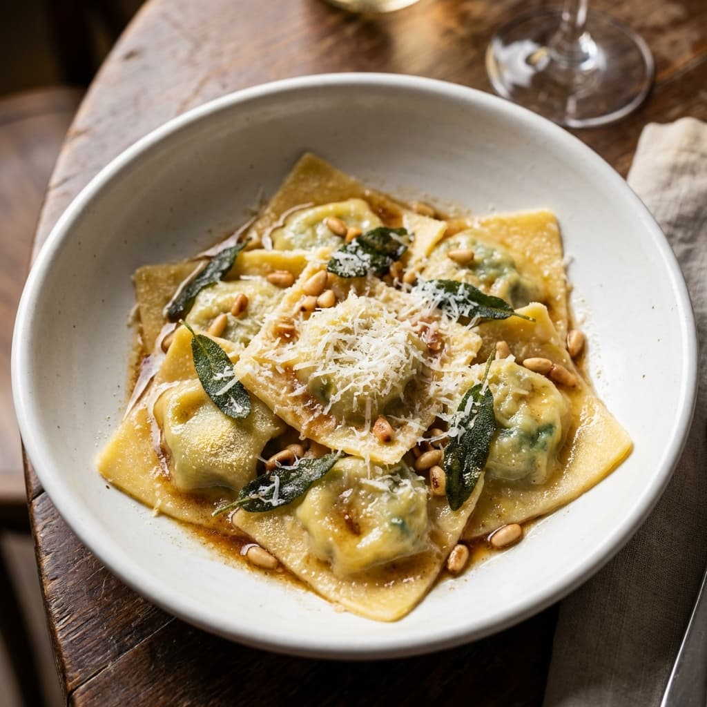 Ravioli di Ricotta e Spinaci